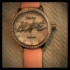 Stuhrling New, breast cancer awareness watch!